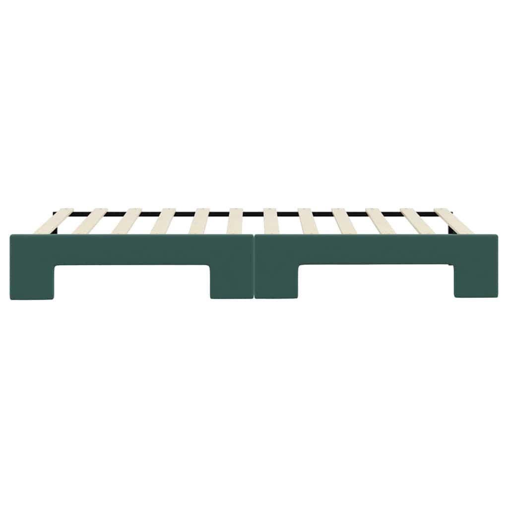 Divano Letto con Letto Estraibile-Sofa Letto-Daybed Verde Scuro 80x200cm Velluto 788166