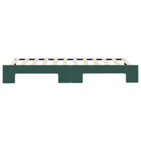 Divano Letto con Letto Estraibile-Sofa Letto-Daybed Verde Scuro 80x200cm Velluto 788166