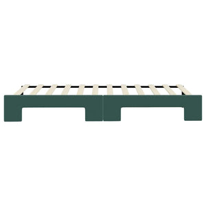 Divano Letto con Letto Estraibile-Sofa Letto-Daybed Verde Scuro 80x200cm Velluto 788166