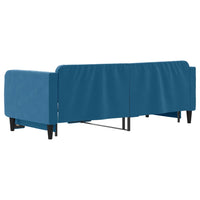 Divano Letto con Letto Estraibile Blu 90x200 cm in Velluto 3197062