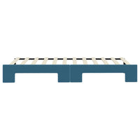 Divano Letto con Letto Estraibile-Sofa Letto-Daybed Blu 90x200 cm in Velluto 442694