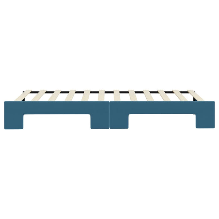Divano Letto con Letto Estraibile-Sofa Letto-Daybed Blu 90x200 cm in Velluto 442694
