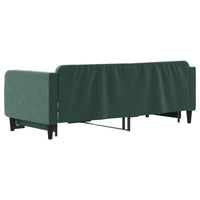 Divano Letto con Letto Estraibile-Sofa Letto-Daybed Verde Scuro 90x200cm Velluto 573931