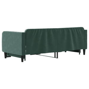 Divano Letto con Letto Estraibile-Sofa Letto-Daybed Verde Scuro 90x200cm Velluto 573931