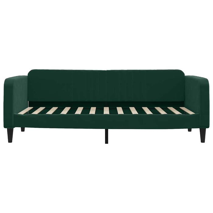 Divano Letto con Letto Estraibile-Sofa Letto-Daybed Verde Scuro 90x200cm Velluto 573931