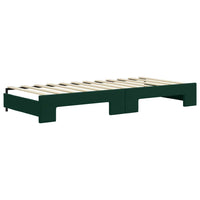 Divano Letto con Letto Estraibile-Sofa Letto-Daybed Verde Scuro 90x200cm Velluto 573931