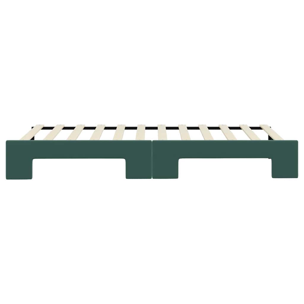 Divano Letto con Letto Estraibile-Sofa Letto-Daybed Verde Scuro 90x200cm Velluto 573931