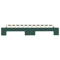 Divano Letto con Letto Estraibile-Sofa Letto-Daybed Verde Scuro 90x200cm Velluto 573931