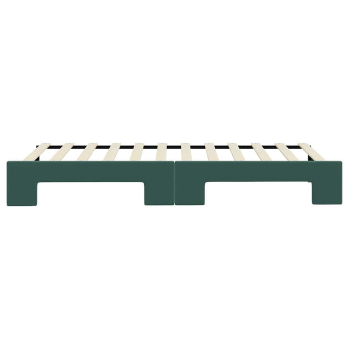Divano Letto con Letto Estraibile-Sofa Letto-Daybed Verde Scuro 90x200cm Velluto 573931