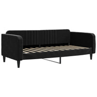 Divano Letto con Letto Estraibile Nero 90x200 cm in Velluto 3197067