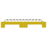 Divano Letto con Letto Estraibile Giallo 90x200 cm in Velluto 3197068