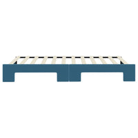 Divano Letto con Letto Estraibile-Sofa Letto-Daybed Blu 100x200 cm in Velluto 996708