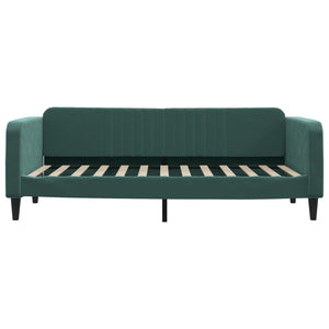 Divano Letto con Letto Estraibile-Sofa Letto-Daybed Verde Scuro 100x200cm Velluto 729770