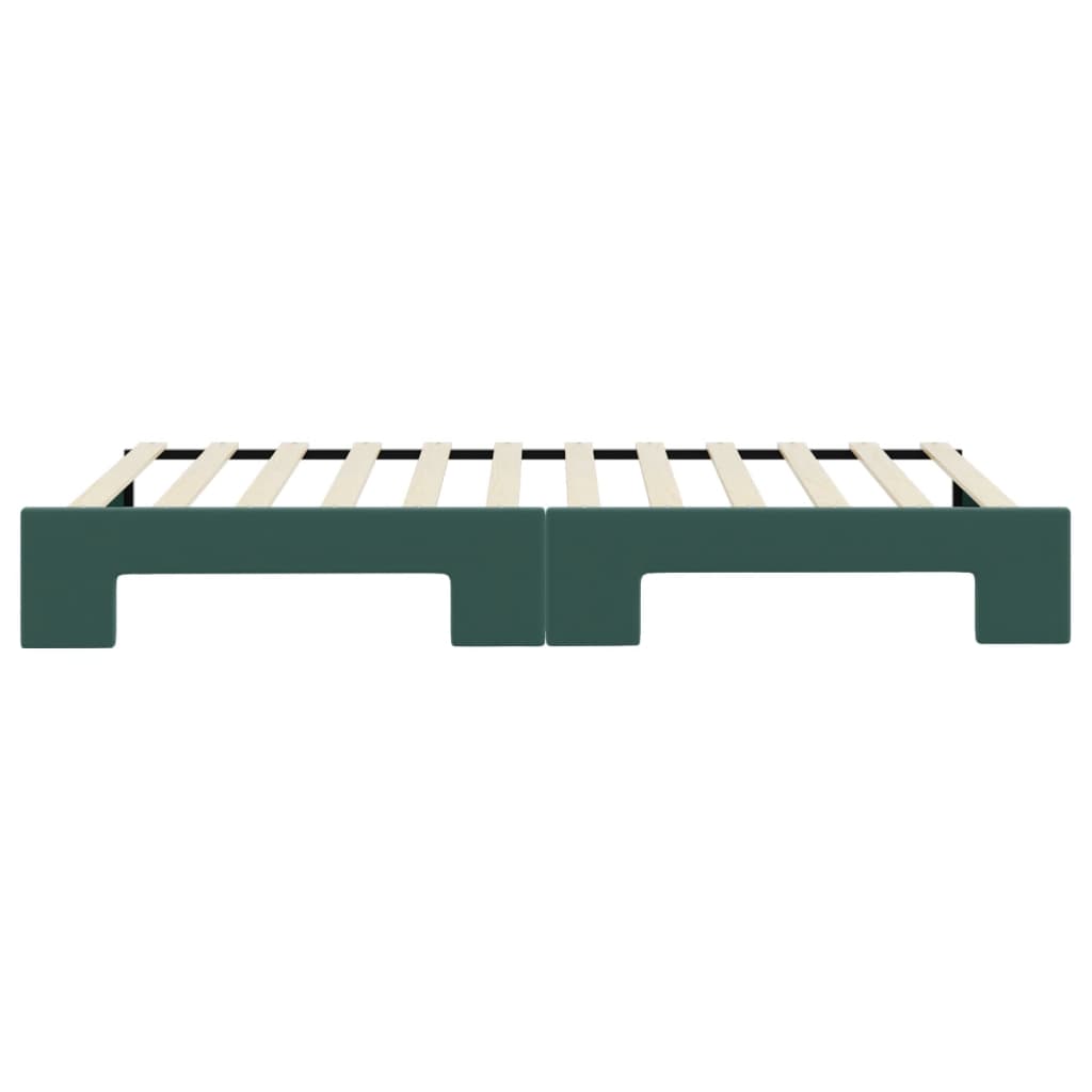 Divano Letto con Letto Estraibile-Sofa Letto-Daybed Verde Scuro 100x200cm Velluto 729770