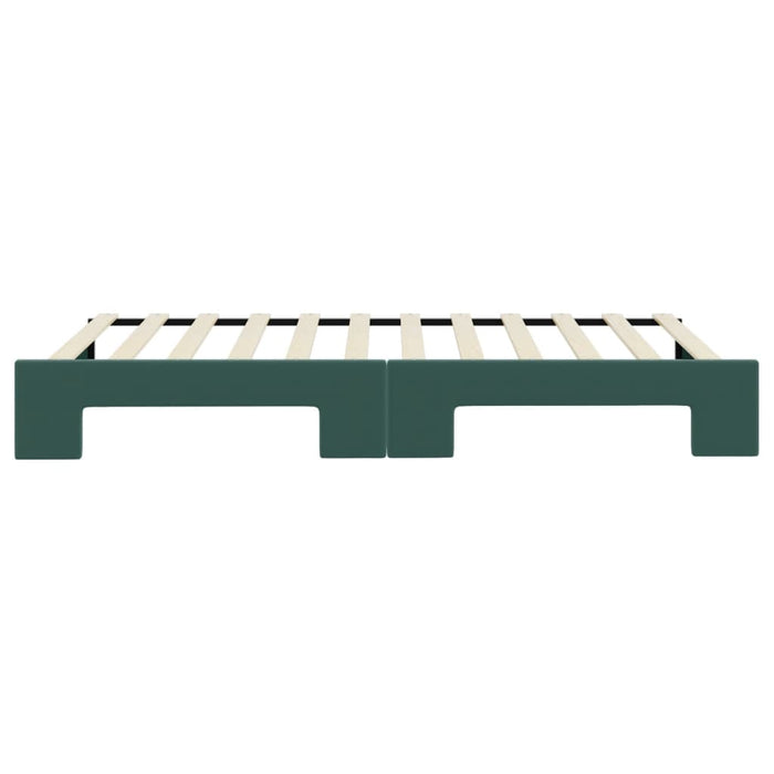 Divano Letto con Letto Estraibile-Sofa Letto-Daybed Verde Scuro 100x200cm Velluto 729770