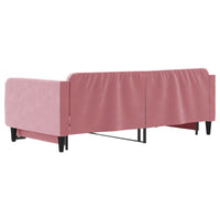 Divano Letto con Letto Estraibile Rosa 100x200 cm in Velluto 3197073