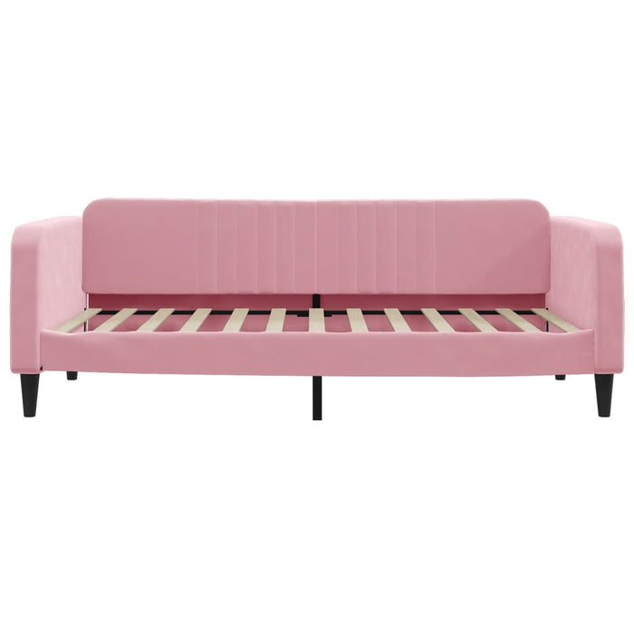 Divano Letto con Letto Estraibile-Sofa Letto-Daybed Rosa 100x200 cm in Velluto 944991
