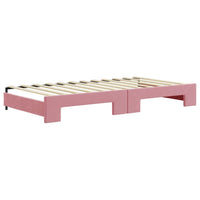 Divano Letto con Letto Estraibile-Sofa Letto-Daybed Rosa 100x200 cm in Velluto 944991