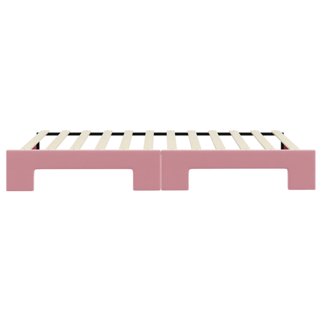 Divano Letto con Letto Estraibile-Sofa Letto-Daybed Rosa 100x200 cm in Velluto 944991