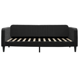 Divano Letto con Letto Estraibile-Sofa Letto-Daybed Nero 100x200 cm in Velluto 280803