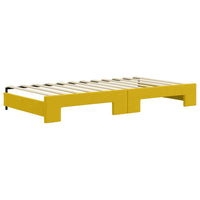 Divano Letto con Letto Estraibile-Sofa Letto-Daybed Giallo 100x200 cm in Velluto 656600