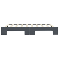 Divano Letto con Letto Estraibile-Sofa Letto-Daybed Grigio Scuro 90x190cm Velluto 566115