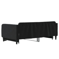 Divano Letto con Letto Estraibile-Sofa Letto-Daybed Nero 90x190 cm in Velluto 364826