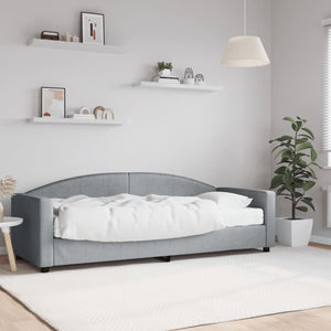 Divano Letto con Materasso-Sofa Letto-Daybed Grigio Chiaro 80x200 cm in Tessuto 743431