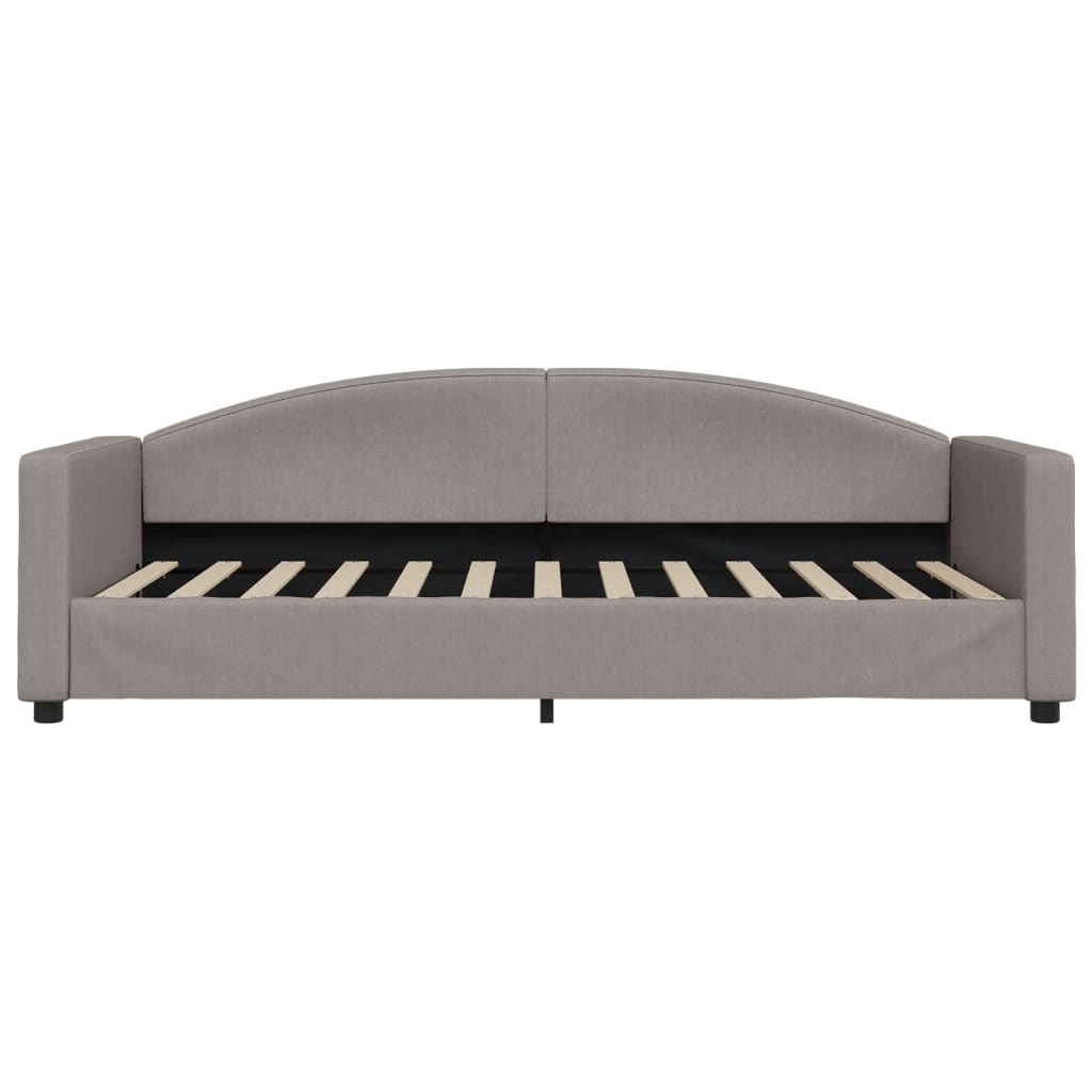 Divano Letto con Materasso Tortora 90x200 cm in Tessuto