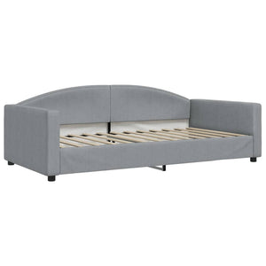 Divano Letto con Materasso-Sofa Letto-Daybed Grigio Chiaro 100x200 cm in Tessuto 960410