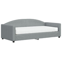 Divano Letto con Materasso-Sofa Letto-Daybed Grigio Chiaro 90x190 cm in Tessuto 762173