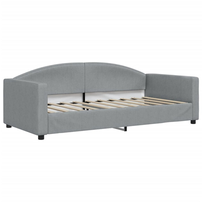 Divano Letto con Materasso-Sofa Letto-Daybed Grigio Chiaro 90x190 cm in Tessuto 762173