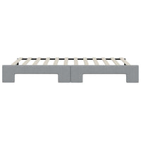 Divano Letto con Letto Estraibile-Sofa Letto-Daybed Grigio Chiaro 80x200 Tessuto 877032