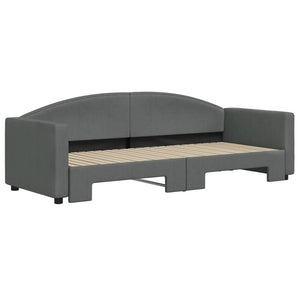 Divano Letto con Letto Estraibile-Sofa Letto-Daybed Grigio Scuro 80x200 Tessuto 467781
