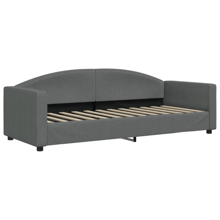 Divano Letto con Letto Estraibile-Sofa Letto-Daybed Grigio Scuro 80x200 Tessuto 467781