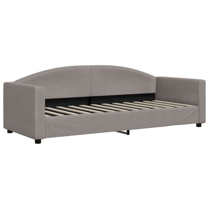 Divano Letto con Letto Estraibile-Sofa Letto-Daybed Tortora 80x200 cm Tessuto 425732