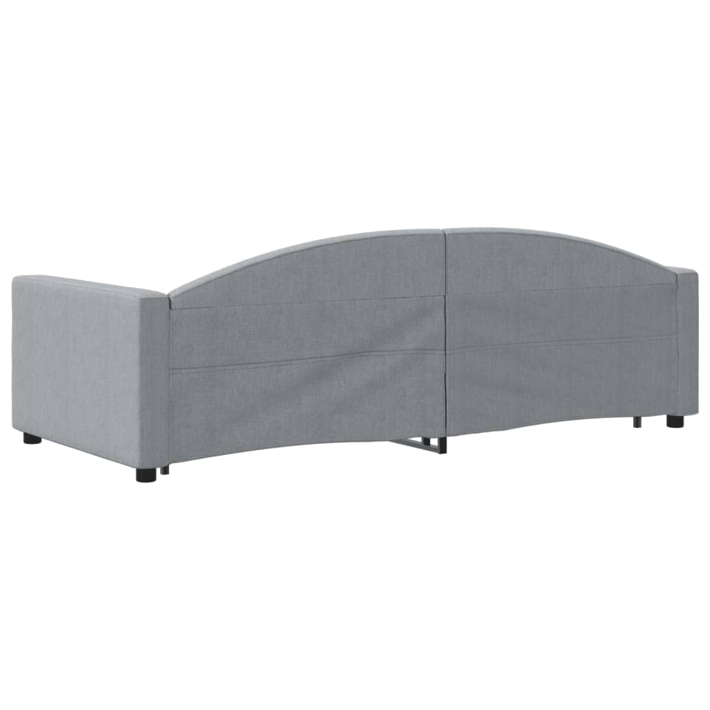 Divano Letto con Letto Estraibile-Sofa Letto-Daybed Grigio Chiaro 90x200 Tessuto 211661