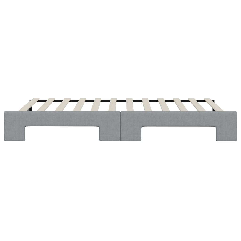 Divano Letto con Letto Estraibile-Sofa Letto-Daybed Grigio Chiaro 90x200 Tessuto 211661