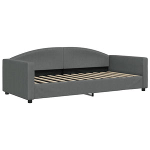 Divano Letto con Letto Estraibile-Sofa Letto-Daybed Grigio Scuro 90x200cm Tessuto 236148
