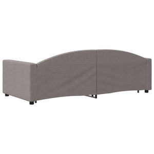 Divano Letto con Letto Estraibile-Sofa Letto-Daybed Tortora 90x200 cm in Tessuto 178232