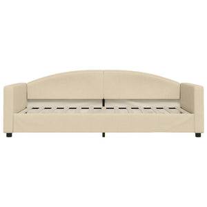 Divano Letto con Letto Estraibile-Sofa Letto-Daybed Crema 90x200 cm in Tessuto 844408