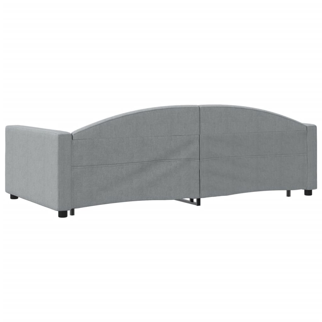 Divano Letto con Letto Estraibile-Sofa Letto-Daybed Grigio Chiaro 100x200 Tessuto 149755