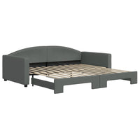 Divano Letto con Letto Estraibile-Sofa Letto-Daybed Grigio Scuro 100x200 Tessuto 455201