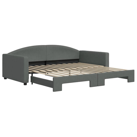 Divano Letto con Letto Estraibile Grigio Scuro 100x200 Tessutocod mxl 106606