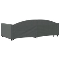 Divano Letto con Letto Estraibile-Sofa Letto-Daybed Grigio Scuro 100x200 Tessuto 455201