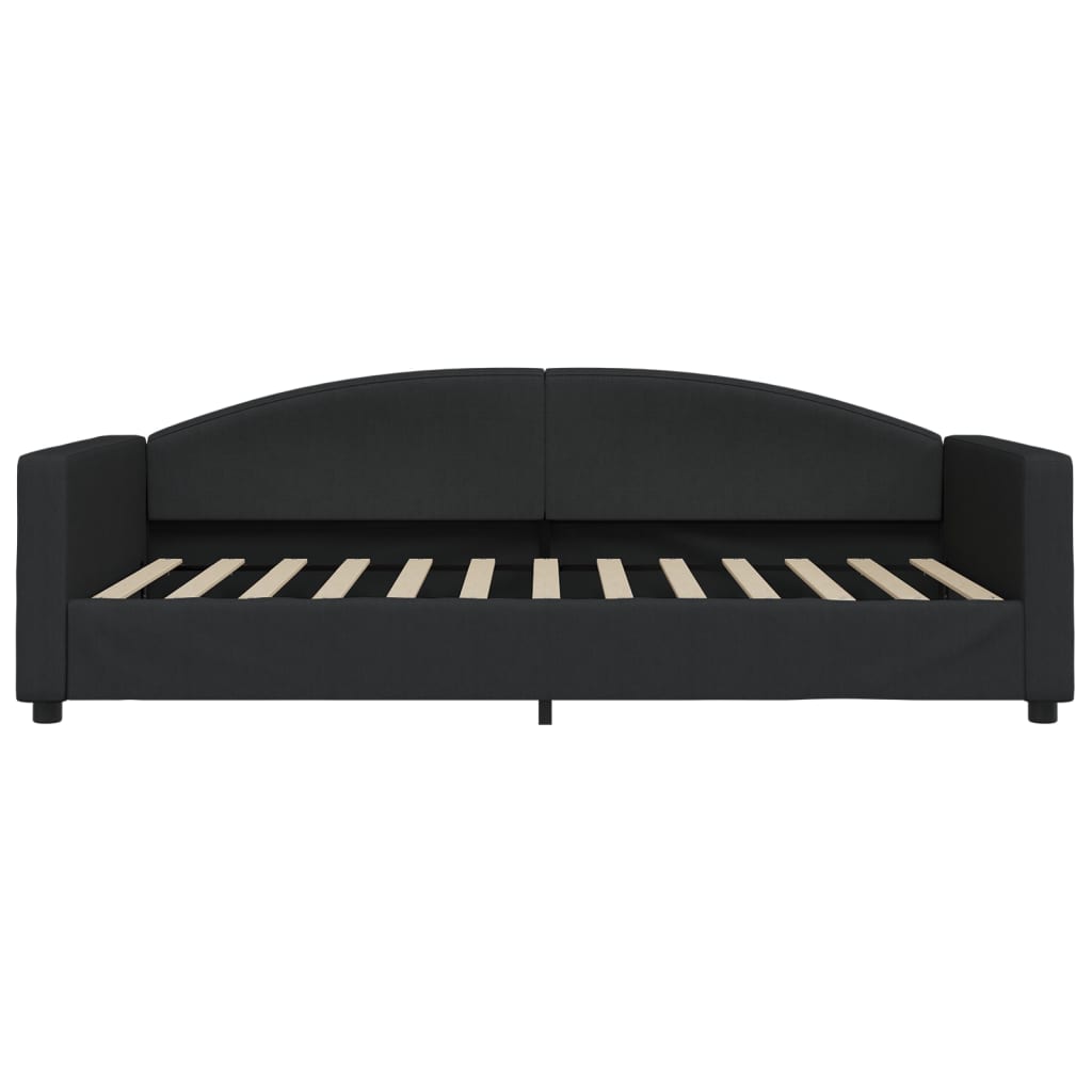 Divano Letto con Letto Estraibile-Sofa Letto-Daybed Nero 100x200 cm in Tessuto 266013