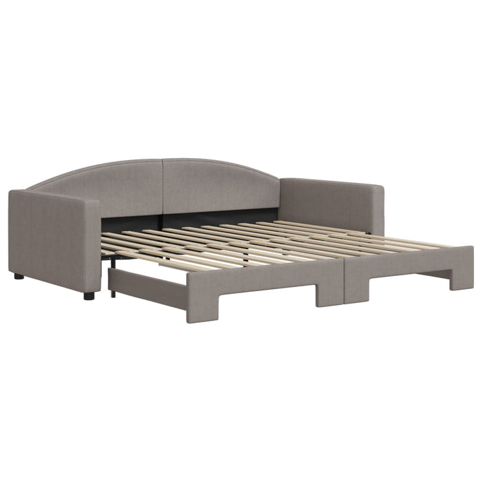 Divano Letto con Letto Estraibile-Sofa Letto-Daybed Tortora 100x200 cm in Tessuto 742320