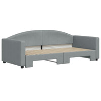 Divano Letto con Letto Estraibile Grigio Chiaro 90x190 Tessutocod mxl 130574