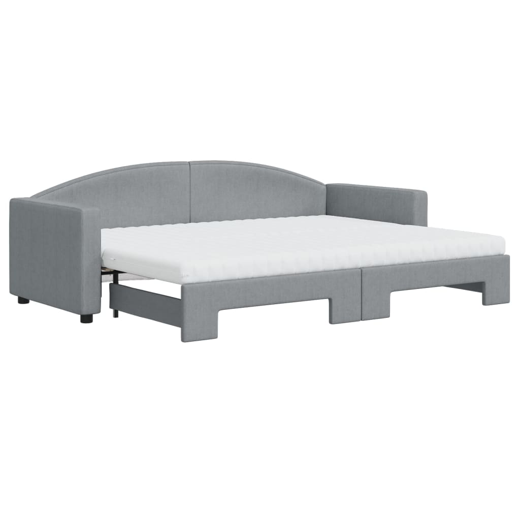 Divano Letto Estraibile Materassi Grigio Chiaro 80x200 Tessutocod mxl 130619