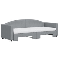 Divano Letto Estraibile Materassi Grigio Chiaro 80x200 Tessutocod mxl 130619